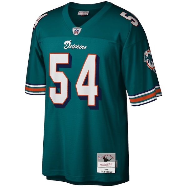 Zach Thomas Miami Dolphins Legacy Replica Jersey - Aqua/Orange/White