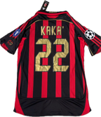 Kaka AC Milan 06-07 Retro Vintage Soccer Jersey Champions League UCL - Red/Black