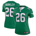 Saquon Barkley Philadelphia Eagles Nike Women's  Legend Player Performance Top -  Kelly Green
