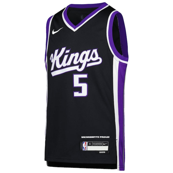 De'Aaron Fox Sacramento Kings Nike Youth Swingman Jersey - Icon Edition - Purple