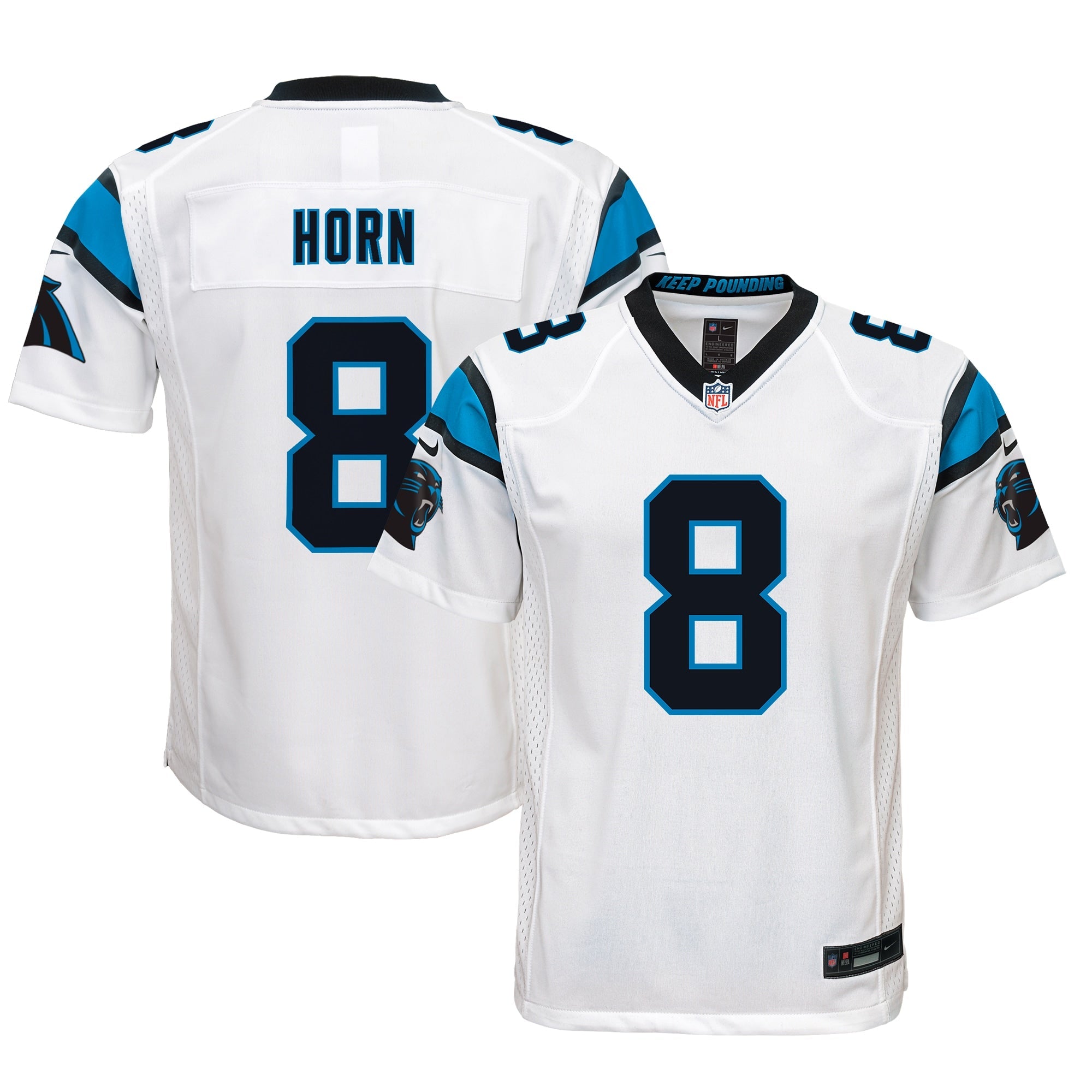 Jaycee Horn Carolina Panthers Nike Youth Game Jersey - Blue/White