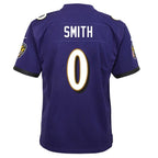Roquan Smith Baltimore Ravens Nike Youth Team Player Game Jersey - Purple