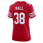Kemon Hall San Francisco 49ers Nike Women's Team Game Jersey -  Scarlet