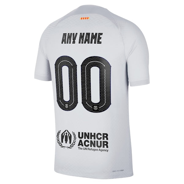 Barcelona Nike 2022/23 Third Vapor Match Authentic Custom Jersey - Gray