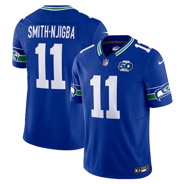 Jaxon Smith-Njigba Seattle Seahawks Nike 50th Season Vapor F.U.S.E. Limited Jersey - Royal/College Navy