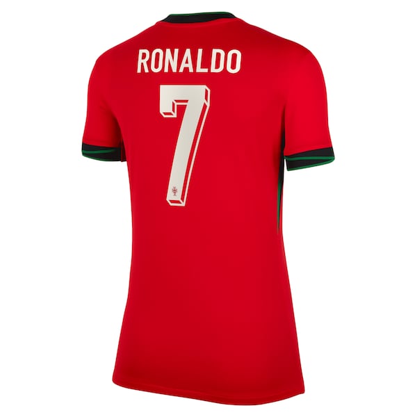 Cristiano Ronaldo Portugal National Team Nike Women's 2024 Home Replica Jersey - Red