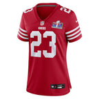 Christian McCaffrey San Francisco 49ers Nike Women's Super Bowl LVIII Game Jersey - Scarlet