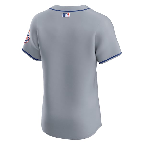 New York Mets Nike Road Vapor Premier Elite Patch Jersey - Gray