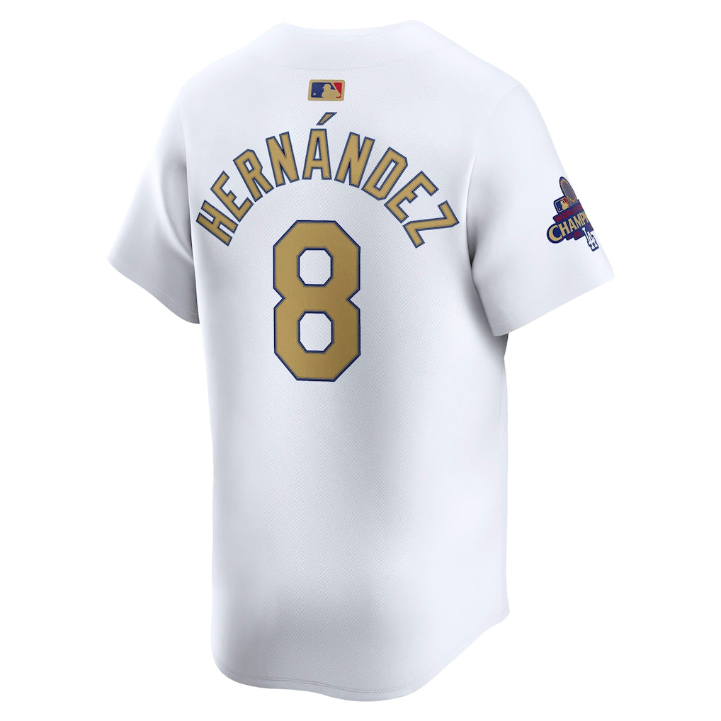 Enrique Hernández Los Angeles Dodgers Nike 2025 Gold Collection Limited Jersey – White