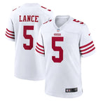 Trey Lance San Francisco 49ers Nike Player Game Jersey - White/Scarlet