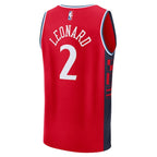 Kawhi Leonard LA Clippers  Youth Fast Break Replica Player Jersey - Statement Edition - Red