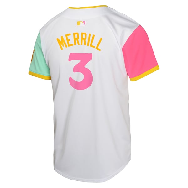Jackson Merrill San Diego Padres Nike Youth City Connect Limited Jersey  - White