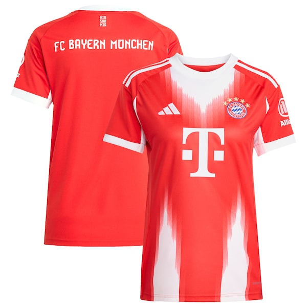 Bayern Munich adidas Women's 2025/26 Home Replica Jersey - Red