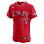 Mike Trout Los Angeles Angels Nike Alternate Elite Player Jersey - Red