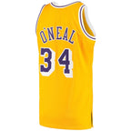 Shaquille O'Neal Los Angeles Lakers 1996/97 Hardwood Classics Authentic Jersey - Gold