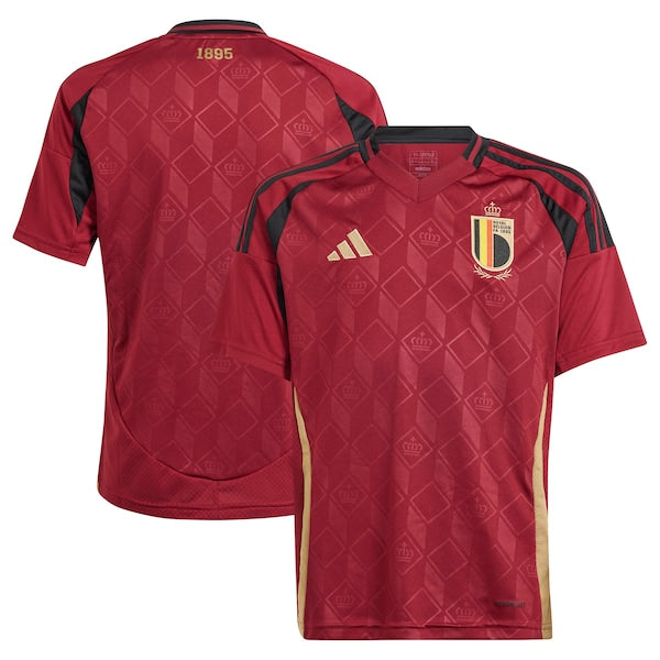 Belgium National Team adidas Youth 2024 Home Replica Jersey - Burgundy