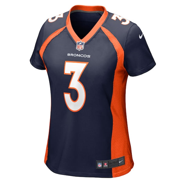 Russell Wilson Denver Broncos Nike Women's Player Jersey - Navy/Orange