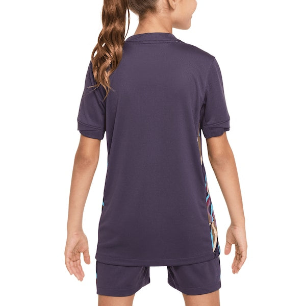 England National Team Nike Youth 2024 Away Replica Blank Jersey - Purple