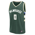 Damian Lillard Milwaukee Bucks  Fast Break Replica Player Jersey - Icon Edition - Hunter Green