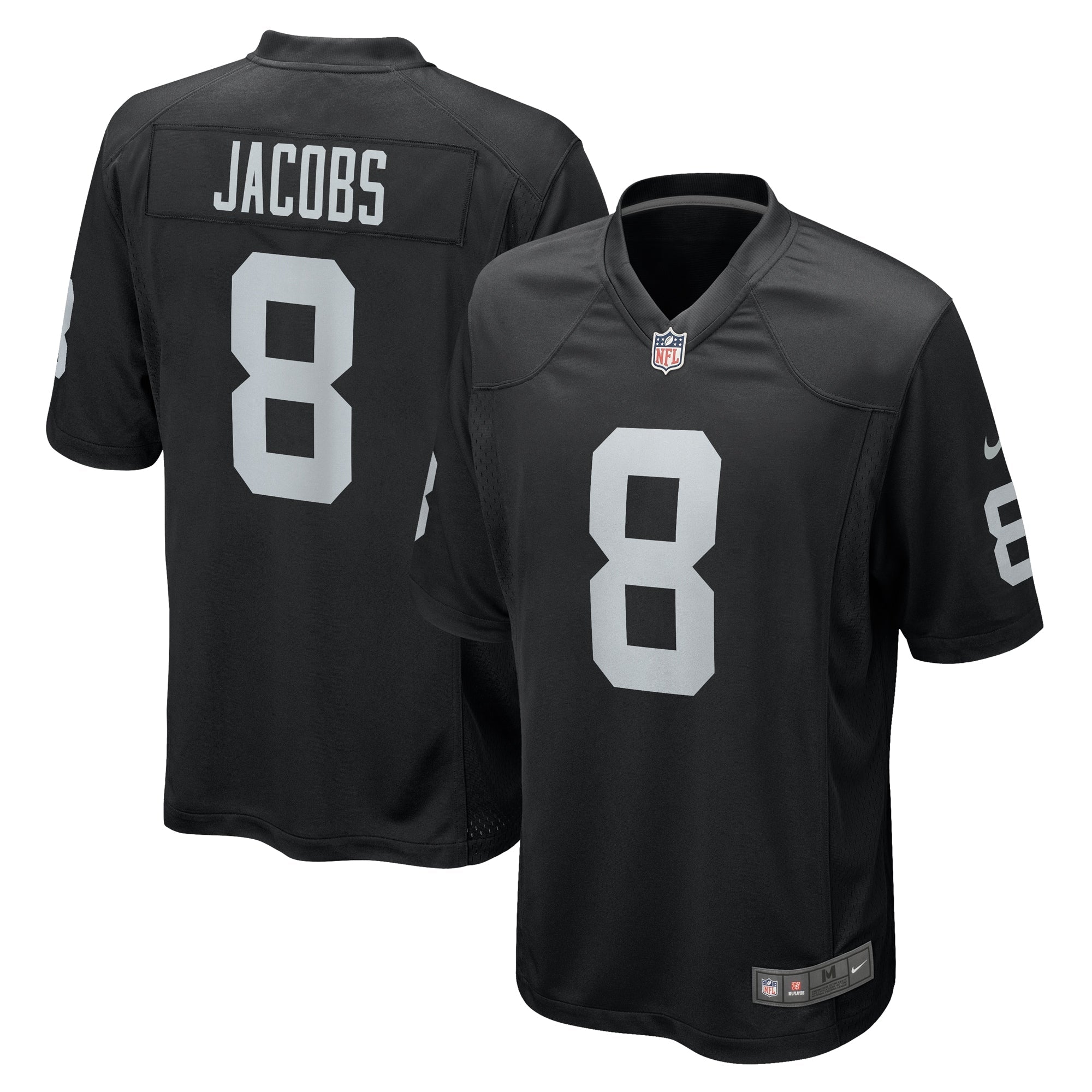 Josh Jacobs Las Vegas Raiders Nike Game Player Jersey - White/Black