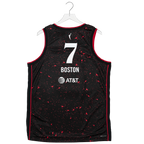Adult Indiana Fever #7 Aliyah Boston Stranger Things Rebel Swingman Jersey - Rebel Edition - Black
