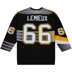 Mario Lemieux Pittsburgh Penguins Captain's Patch 1996/97 Blue Line Player Jersey - Black