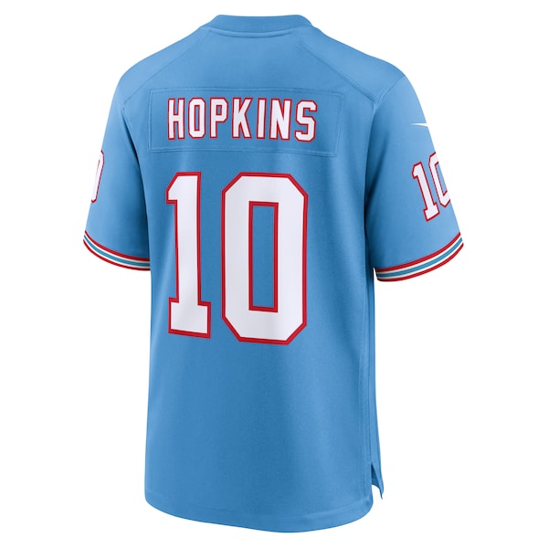 DeAndre Hopkins Tennessee Titans Nike Oilers Throwback Player Game Jersey - Light Blue/Navy/White
