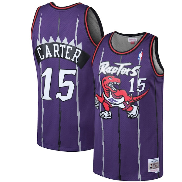 Vince Carter Toronto Raptors 1998/99 Hardwood Classics Swingman Jersey - Purple/White