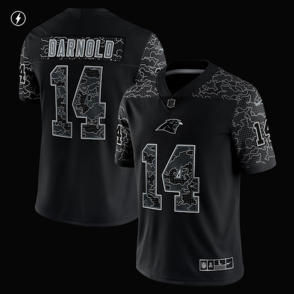 Sam Darnold Carolina Panthers Nike RFLCTV Limited Jersey - Black