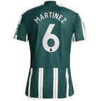 Lisandro Martínez Manchester United adidas 2023/24 Away Replica Player Jersey - Green/Red