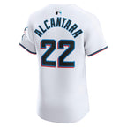 Sandy Alcantara Miami Marlins Nike Home Elite Jersey - White