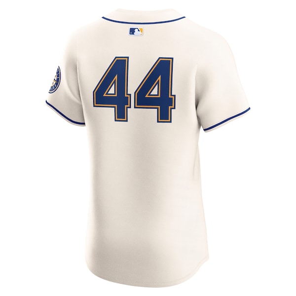 Julio Rodríguez Seattle Mariners Nike Alternate 2 Elite Player Jersey - Cream/White/Teal