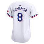 Bubba Thompson Texas Rangers Nike Women's  Home Limited Player Jersey - White