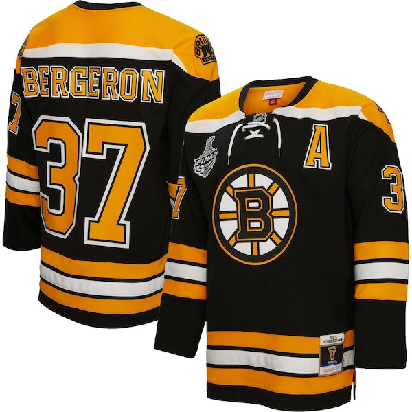 Patrice Bergeron Boston Bruins Alternate Captain Patch 2010/11 Blue Line Player Jersey - Black
