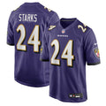 Malaki Starks Baltimore Ravens Nike 2025 NFL Draft First Round Pick No. 27 Game Jersey - Purple