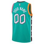 San Antonio Spurs Nike Unisex 2022/23 2022/23 Swingman Custom Jersey - City Edition - Turquoise