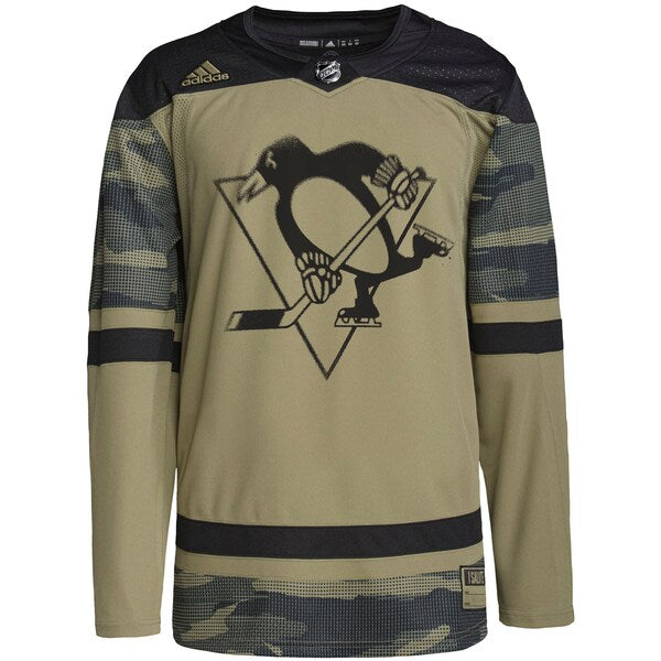 Pittsburgh Penguins adidas Military Appreciation Team Authentic Practice Jersey - Camo