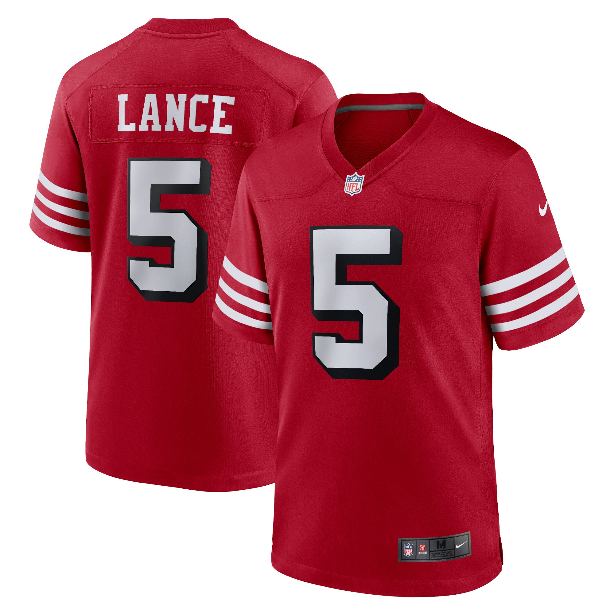 Trey Lance San Francisco 49ers Nike Game Jersey - Scarlet/Red
