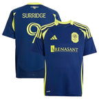 Sam Surridge Nashville SC adidas Youth 2025 The Heart of Nashville Kit Replica Player Jersey - Navy