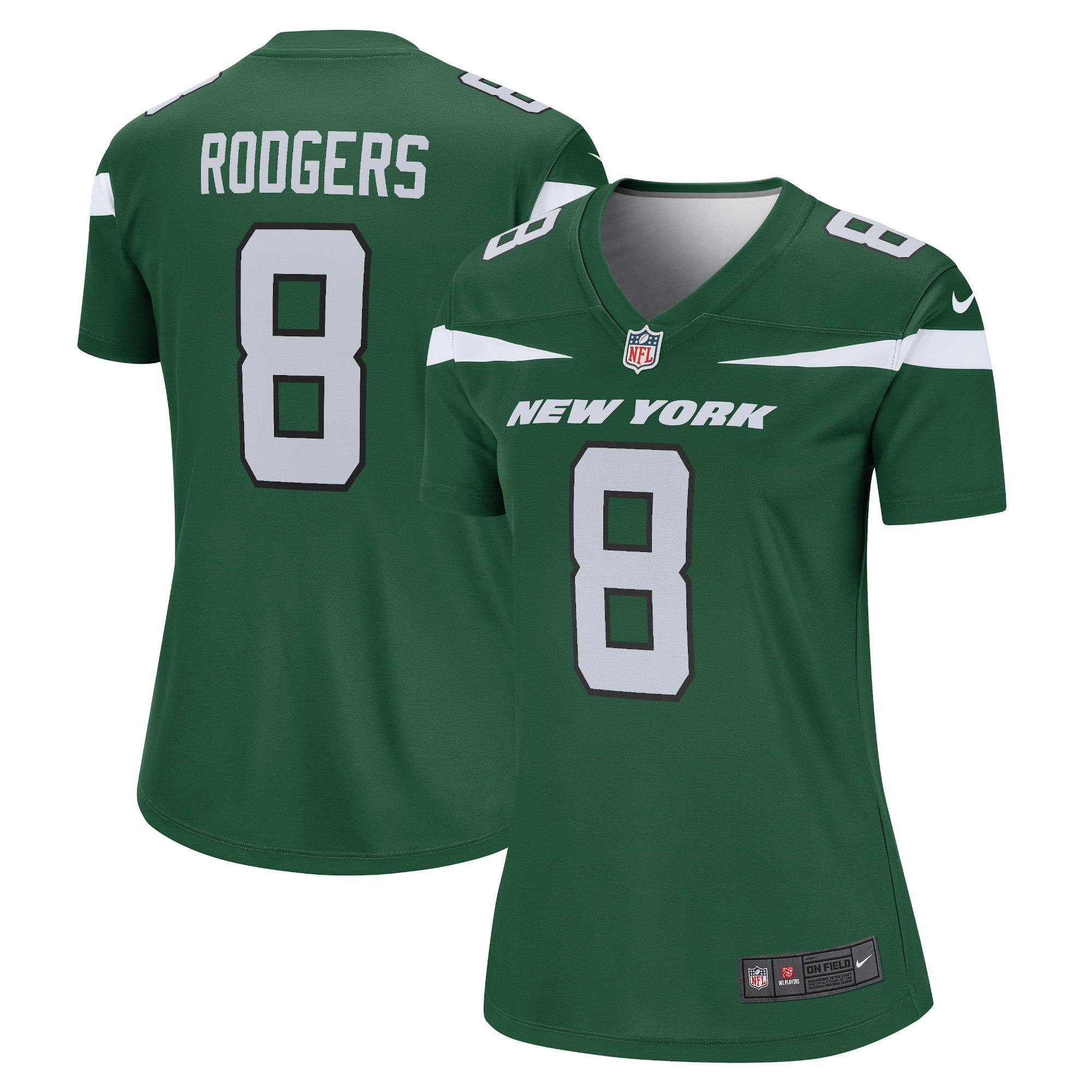 Aaron Rodgers New York Jets Nike Women's Alternate Legend Player Jersey - Stealth Black/Green/White