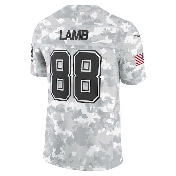 CeeDee Lamb Dallas Cowboys Nike 2024 Salute to Service Limited Jersey - Arctic Camo