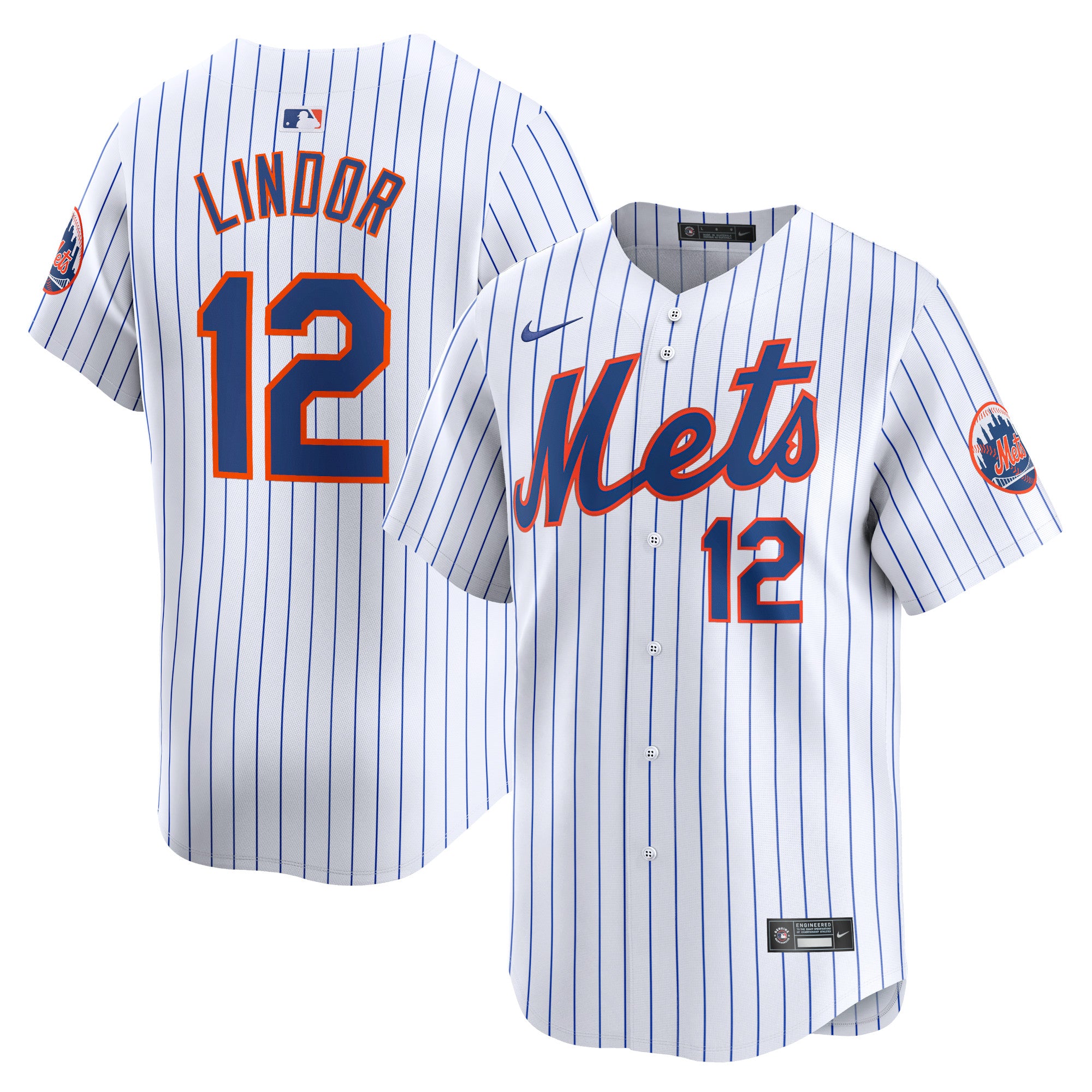 Francisco Lindor New York Mets Nike Away Limited Player Jersey - Gray/White