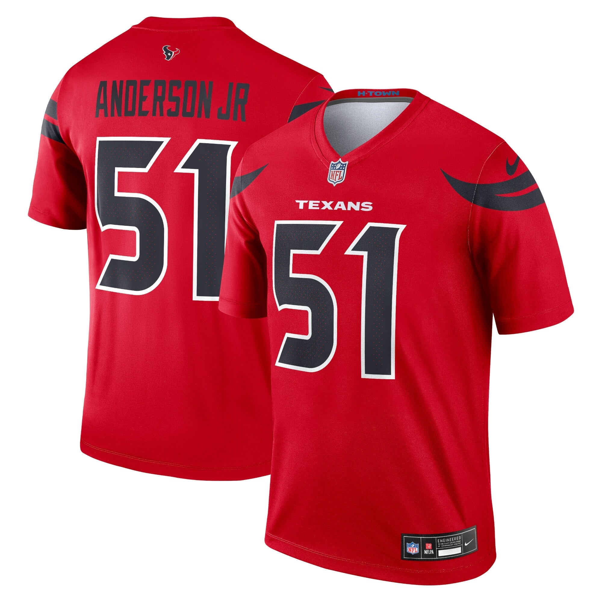 Will Anderson Jr. Houston Texans Nike Alternate Legend Player Performance Top - Navy/Red