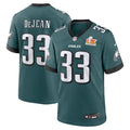 Cooper DeJean Philadelphia Eagles Nike Super Bowl LIX Game Player Jersey - Midnight Green