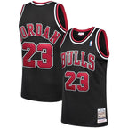 Michael Jordan Chicago Bulls 1997/98 Hardwood Classics Authentic Jersey - Black/Scarlet/White