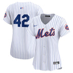 New York Mets Nike Women's 2024 Jackie Robinson Day Home Limited Jersey – White