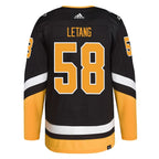 Kris Letang Pittsburgh Penguins adidas Alternate Primegreen Authentic Player Jersey - Black