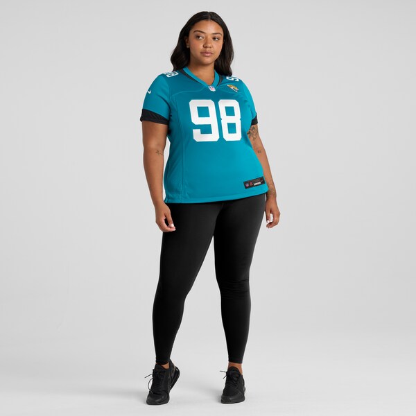 Jordan Jefferson Jacksonville Jaguars Nike Women's  Game Jersey -  Teal