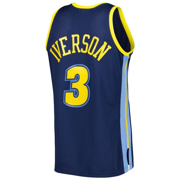 Allen Iverson Denver Nuggets  Hardwood Classics Swingman Jersey - Navy