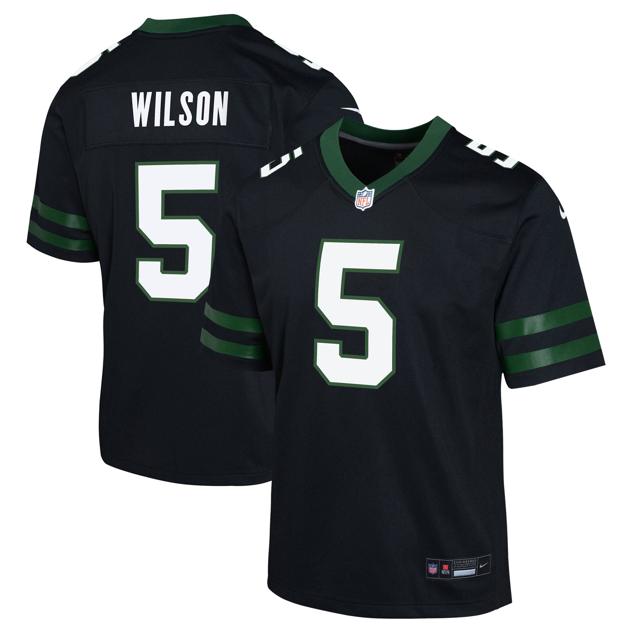 Garrett Wilson New York Jets Nike Youth Game Jersey - Legacy Green